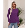 Zeagoo Women’s Cable Knit Sweaters Fall Winter Long Sleeve Crewneck Tops(Dark Purple)