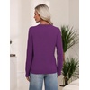 Zeagoo Women’s Cable Knit Sweaters Fall Winter Long Sleeve Crewneck Tops(Dark Purple)