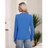 Zeagoo Women’s Cable Knit Sweaters Fall Winter Long Sleeve Crewneck Tops(Sky Blue)
