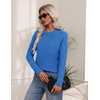 Zeagoo Women’s Cable Knit Sweaters Fall Winter Long Sleeve Crewneck Tops(Sky Blue)