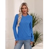 Zeagoo Women’s Cable Knit Sweaters Fall Winter Long Sleeve Crewneck Tops(Sky Blue)