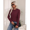 Zeagoo Women’s Cable Knit Sweaters Fall Winter Long Sleeve Crewneck Tops(Wine Red)