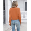 Zeagoo Women’s Cropped Cardigan Sweaters Lightweight Bolero Shrug for Dress(Orange)