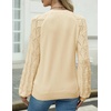 Zeagoo Womens Sweaters 2026 Long Sleeve Crew Neck Lightweight Pullover Knitted Cute Fall Fashion Tops(Light Khaki)