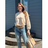 Zeagoo Womens Sweaters 2026 Long Sleeve Crew Neck Lightweight Pullover Knitted Cute Fall Fashion Tops(Light Khaki)