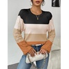Zeagoo Womens Sweaters 2026 Long Sleeve Crew Neck Lightweight Pullover Knitted Cute Fall Fashion Tops(Z1 Brown)