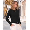 Zeagoo Womens Sweaters Crewneck Long Sleeve Soft Casual Knit Pullover Tops(Black)
