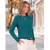 Zeagoo Womens Sweaters Crewneck Long Sleeve Soft Casual Knit Pullover Tops(Lake Blue)