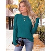 Zeagoo Womens Sweaters Crewneck Long Sleeve Soft Casual Knit Pullover Tops(Lake Blue)