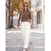 Zeagoo Womens Sweaters Crewneck Long Sleeve Soft Casual Knit Pullover Tops(Nutmeg)