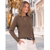 Zeagoo Womens Sweaters Crewneck Long Sleeve Soft Casual Knit Pullover Tops(Nutmeg)
