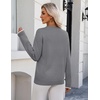 Zeagoo Women’s Sweaters Long Sleeve Crew Neck Pullover Tops Dressy Outfits(Grey)