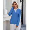 Zeagoo Women’s Sweaters Long Sleeve Crew Neck Pullover Tops Dressy Outfits(Royal Blue)