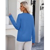 Zeagoo Women’s Sweaters Long Sleeve Crew Neck Pullover Tops Dressy Outfits(Royal Blue)