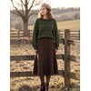 Zeagoo Womens Sweaters Off The Shoulder Crochet Dressy Casual Outfits(A-army Green)
