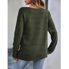 Zeagoo Womens Sweaters Off The Shoulder Crochet Dressy Casual Outfits(A-army Green)