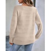 Zeagoo Womens Sweaters Off The Shoulder Crochet Dressy Casual Outfits(A-dark Apricot)