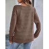 Zeagoo Womens Sweaters Off The Shoulder Crochet Dressy Casual Outfits(A-dark Brown)