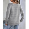 Zeagoo Womens Sweaters Off The Shoulder Crochet Dressy Casual Outfits(A-gray)