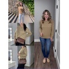 Zeagoo Womens Sweaters Off The Shoulder Crochet Dressy Casual Outfits(A-khaki)
