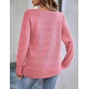 Zeagoo Womens Sweaters Off The Shoulder Crochet Dressy Casual Outfits(A-light Pink)