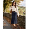 Zeagoo Womens Sweaters Off The Shoulder Crochet Dressy Casual Outfits(A-white)