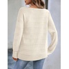 Zeagoo Womens Sweaters Off The Shoulder Crochet Dressy Casual Outfits(Bowknot)