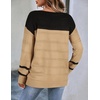 Zeagoo Womens Sweaters Off The Shoulder Crochet Dressy Casual Outfits(Mocha Brown+black)