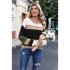 Zeagoo Womens Sweaters Off The Shoulder Crochet Dressy Casual Outfits(Multi-green)
