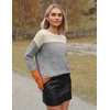 Zeagoo Womens Sweaters Off The Shoulder Crochet Dressy Casual Outfits(Pat1)