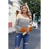 Zeagoo Womens Sweaters Off The Shoulder Crochet Dressy Casual Outfits(Pat1)