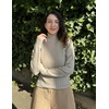 Zeagoo Womens Sweaters Turtleneck Cable Knit Long Sleeve Pullover Fall Tops(Dark Apricot)