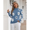 Zeagoo Women’s Turtleneck Sweater Fall Ruffle Dressy Knit Long Sleeve Tops(Sf193)