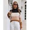 Zeagoo Women’s Turtleneck Sweater Fall Ruffle Dressy Knit Long Sleeve Tops(Tw638)