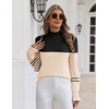 Zeagoo Women’s Turtleneck Sweater Fall Ruffle Dressy Knit Long Sleeve Tops(Tw724)