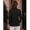Zeagoo Womens Turtleneck Sweater Long Sleeve Pullover Fall Basic Jumper Top(Black)
