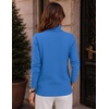 Zeagoo Womens Turtleneck Sweater Long Sleeve Pullover Fall Basic Jumper Top(Blue)