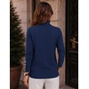Zeagoo Womens Turtleneck Sweater Long Sleeve Pullover Fall Basic Jumper Top(Navy Blue)