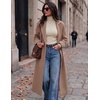 Zeagoo Womens Turtleneck Sweater Long Sleeve Tops Basic Fall Clothes(Beige)