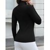 Zeagoo Womens Turtleneck Sweater Long Sleeve Tops Basic Fall Clothes(Black)