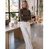 Zeagoo Womens Turtleneck Sweater Long Sleeve Tops Basic Fall Clothes(Brown)
