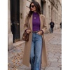 Zeagoo Womens Turtleneck Sweater Long Sleeve Tops Basic Fall Clothes(Purple)