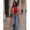 Zeagoo Womens Turtleneck Sweater Long Sleeve Tops Basic Fall Clothes(Red)