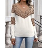 Zeagoo Womens V Neck Sweaters Long Sleeve Tops Lightweight Fall Clothes(Leopard)