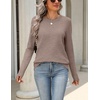 Zeagoo Womens Wool Blend Sweater Crewneck Long Sleeve Tops Fashion Clothing(Khaki)