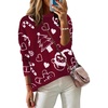Zeagoo Sweaters for Women Fall Outfits Trendy 2026 Long Sleeve Shirts Bussiness Casual Knit Pullover Sweater Tops(Christmas Wine)