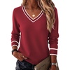 Stripe-wine Red