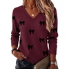 Kt656- Bow Burgundy