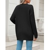 Zeagoo Cardigan Sweaters for Women Long Sleeve Fall Clothes Button Down Top(Black)