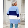 Zeagoo Cardigan Sweaters for Women Long Sleeve Fall Clothes Button Down Top(Colorblock 305)